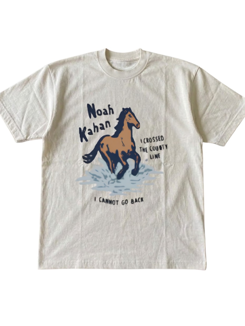 Gildan Noah Kahan Horse Graphic Tee - Picture 1 of 2